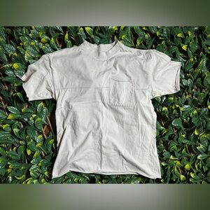 Abercrombie and Fitch Soft A&F Essentials Longline Beige T Shirt Men’s XS